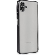 Novis Liora Newface Samsung Galaxy A04 Kılıf Razer Lensli Silikon - Siyah