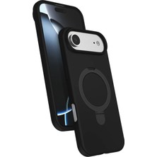 Novis Liora Newface Apple Iphone 17 Air Regal Magsafe Standlı Kapak - Siyah