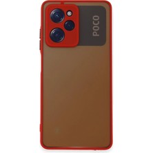 Novis Liora Newface Xiaomi Poco X5 Pro 5g Kılıf Montreal Silikon Kapak - Kırmızı