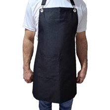 Dery Collection siyah Şef Mutfak Önlüğü barista kafe restaurant pastane kasap kuaför için Ayar Askılı [ 10 adet ]