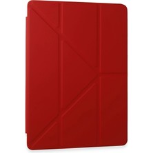 Lims Store Newface Samsung Galaxy Tab A9 Plus Kılıf Kalemlikli Mars Tablet Kılıfı - Kırmızı