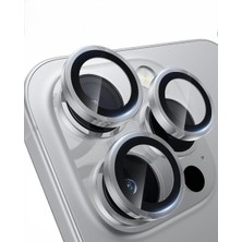 Kılıf House Iphone Uyumlu Takma Aparatlı Cam Safir Kamera Lens Koruyucu