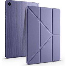 Fogy Galaxy Tab A11+/A11 Plus  Uyumlu Kılıf Tri Folding Kalem Bölmeli Standlı Kabak