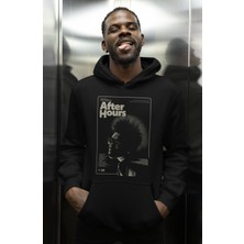 Sevbano Özel Tasarım After Hours The Weeknd Rapper Baskılı Unisex Oversize Şarkıcı Hoodie