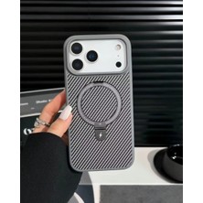 Kılıf House  Iphone Uyumlu Premium Carbon Ring Magsafe Destekli Kılıf