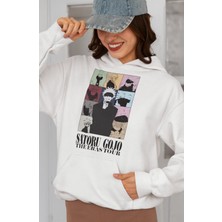Sevbano Satoru Gojo The Eras Tour Baskılı Unisex Oversize Jujutsu Kaisen Anime Dizi Karakter Hoodie