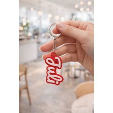 (2adet) Juli Kişiye Özel Isimli Anahtarlık – Özel Tasarım, Şık & Anlamlı Hediye