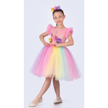 NerKids Kız Çok Unicorn Elbise