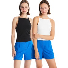 Trıko Tıme Collectıon Kadın Halter Yaka Askılı Basic 2'li Paket Atlet