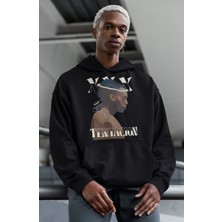 Sevbano Xxx Tentacion Rapper Baskılı Unisex Oversize Şarkıcı Hoodie