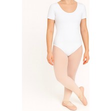 Ada Kostüm Kısa Kollu Bale Mayosu-Yetişkin