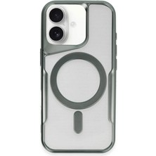 Novis Liora Newface Iphone 16 Kılıf Boyi Magsafe Silikon Kapak - Yeşil
