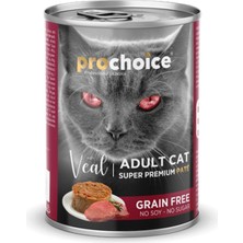 Sptrns Prochoice 400 gr x 12 Adet Yetişkin Kediler Için, Tahılsız, Dana Etli Ezme