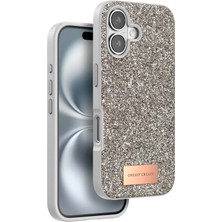Novis Liora Onegif Iphone 16 Bright Simli Kapak - Gold