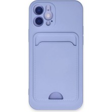 Newface Iphone 12 Kılıf Kelvin Kartvizitli Silikon - Lila