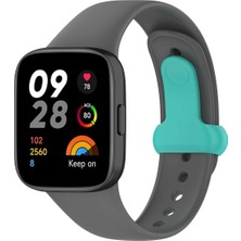 Celik Avm Newface Xiaomi Redmi Watch 3 Origin Silikon Kordon - Füme