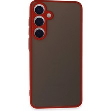 Newface Samsung Galaxy S24 Kılıf Montreal Silikon Kapak - Kırmızı