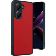 Freedom Storee Newface Xiaomi Poco X7 Pro Kılıf Aras Deri Kapak - Kırmızı