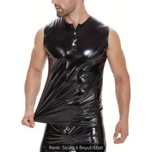 Nyc Giyim Tekstil Deri Çıt Çıt Yakalı Sıfır Kol Tişört