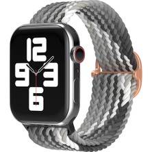 Celik Avm Newface Apple Watch 42MM Star Kordon - Gri-Siyah