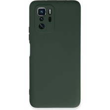 Tbl Dekor Newface Xiaomi Poco X3 Gt Kılıf Nano Içi Kadife Silikon - Koyu Yeşil