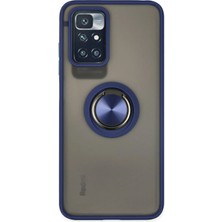 Celik Avm Newface Xiaomi Redmi 10 2022 Kılıf Montreal Yüzüklü Silikon Kapak - Lacivert