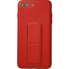 Tbl Dekor Newface Iphone 7 Plus Kılıf Coco Deri Standlı Kapak - Kırmızı