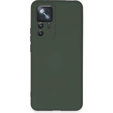 Celik Avm Newface Xiaomi Mi 12T Pro Kılıf Nano Içi Kadife Silikon - Koyu Yeşil