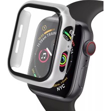 Celik Avm Newface Apple Watch 40MM Camlı Kasa Ekran Koruyucu - Gümüş