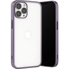 Newface Iphone 13 Pro Max Kılıf Razer Lensli Silikon - Mor