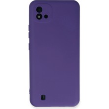Tbl Dekor Newface Realme C11 2021 Kılıf Nano Içi Kadife Silikon - Mor