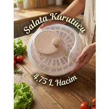Calvera Salata ve Sebze Kurutucu 4,75 Litre Salata Kurutucu Şeffaf