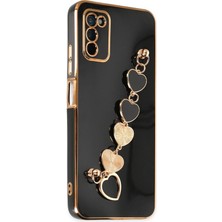 Newface Samsung Galaxy A03S Kılıf Esila Silikon - Siyah