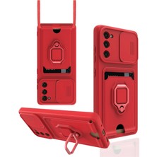 Freedom Storee Newface Samsung Galaxy S20 Fe Kılıf Zuma Kartvizitli Yüzüklü Silikon - Kırmızı