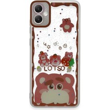 Newface Samsung Galaxy A05 Kılıf Sweet Desenli Silikon Kapak - Pembe