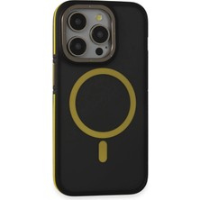 AK-SA-STR Joko Iphone 14 Pro Max Kılıf Rocky Magsafe Kapak - Siyah-Sarı