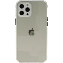 AK-SA-STR Newface Iphone 12 Pro Kılıf Miami Şeffaf Silikon - Şeffaf