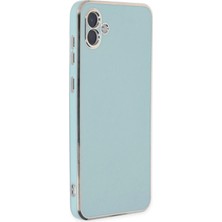 AK-SA-STR Newface Samsung Galaxy A04 Kılıf Volet Silikon - Açık Yeşil