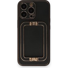 AK-SA-STR Newface Iphone 14 Pro Max Kılıf Coco Elit Kapak - Siyah