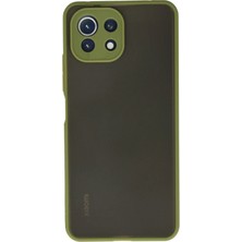 AK-SA-STR Newface Xiaomi Mi̇ 11 Lite Kılıf Montreal Silikon Kapak - Açık Yeşil