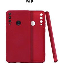 AK-SA-STR Newface Huawei Y6P Kılıf First Silikon - Bordo