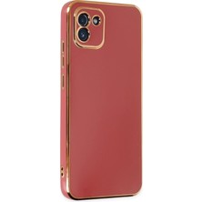 AK-SA-STR Newface Samsung Galaxy A03 Kılıf Volet Silikon - Kırmızı