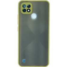 AK-SA-STR Newface Realme C21 Kılıf Montreal Silikon Kapak - Açık Yeşil