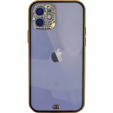 AK-SA-STR Newface Iphone 12 Kılıf Liva Taşlı Silikon - Siyah