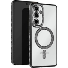 AK-SA-STR Newface Samsung Galaxy S25 Edge Joke Simli Magneticsafe Kılıf - Siyah