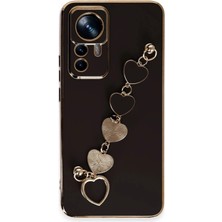 AK-SA-STR Newface Xiaomi Mi 12T Pro Kılıf Esila Silikon - Siyah