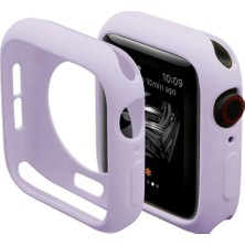 AK-SA-STR Newface Apple Watch 42MM Silikon Alt Kasa - Lila