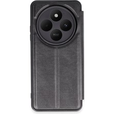 AK-SA-STR Newface Xiaomi Redmi 14C Kılıf Flip Cover - Siyah