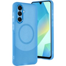 AK-SA-STR Newface Samsung A16 5g Kılıf Maya Karbon Kapak - Mavi