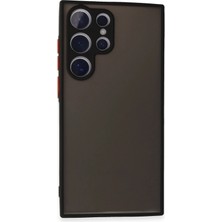 AK-SA-STR Newface Samsung Galaxy S24 Ultra Kılıf Montreal Silikon Kapak - Siyah